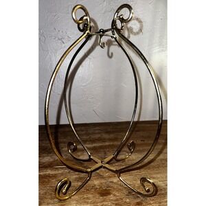 Pier 1 Imports  Ornament Hanger Gold Tone 9" X 7"  ( No Ornament)